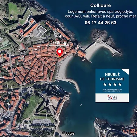 Apartamento Troglodyte Avec Cour, à 20m Des Plages, Loveroom Avec Jacuzzi Le Ginkgo